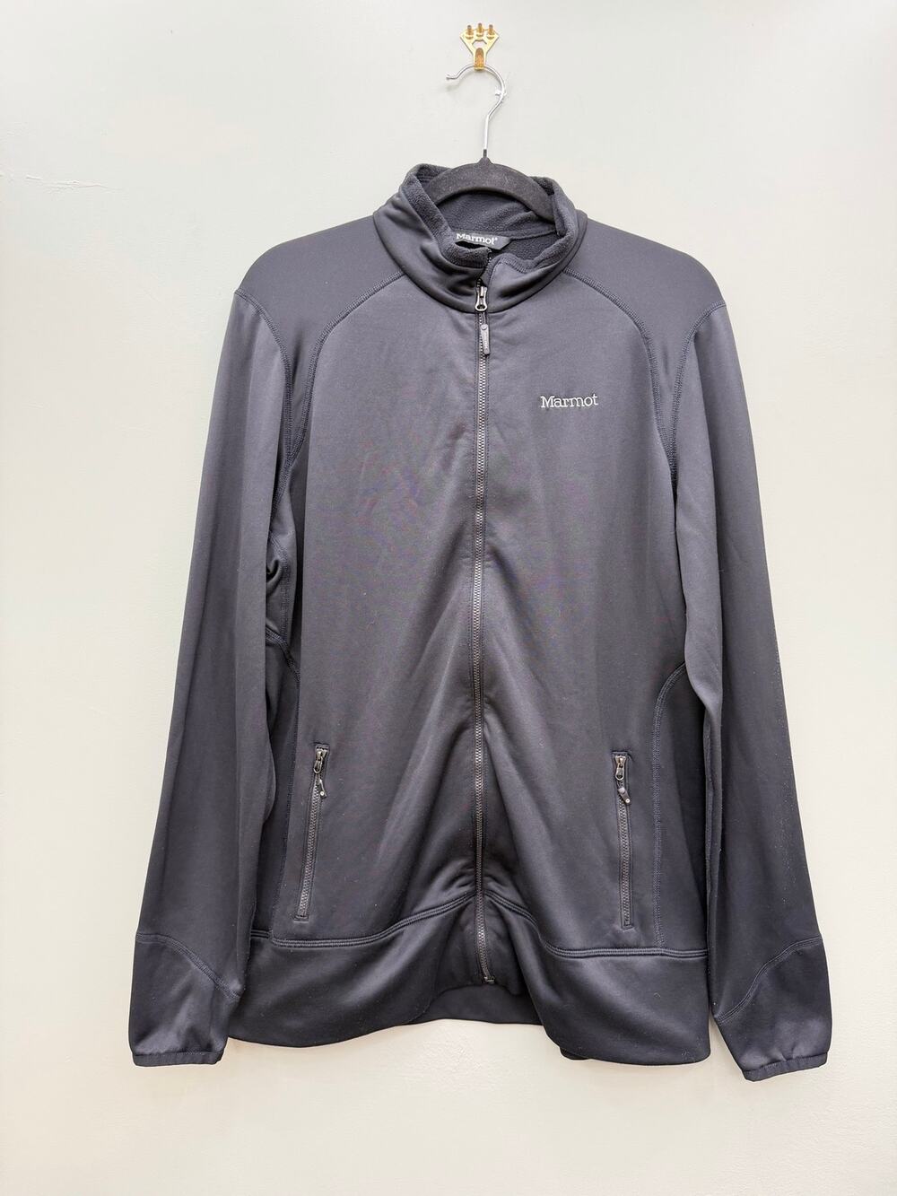 Marmot Men’s XL Black Full Zip Fleece Lined Stretch Performance Jacket